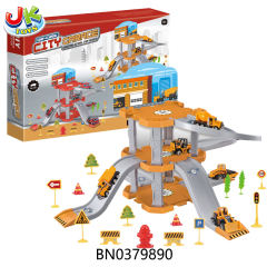 ALLOY CAR PARK W/3 PCS CAR toys