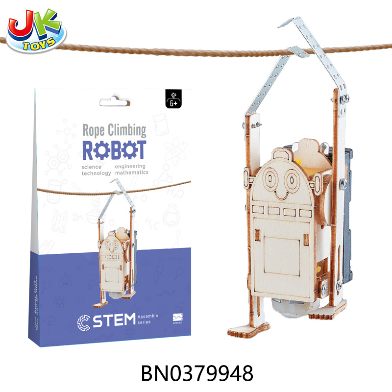 WOODEN ROPE CLIMBING ROBOT toys