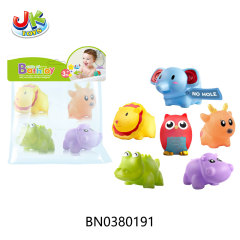 ANIMAL VINYL BATH TOY 4 PCS(WITHOUT HOLES) toys