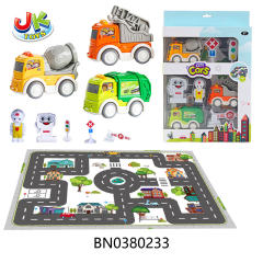 PULL BACK ENGINEERING TRUCK SET toys