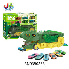 DEFORMATION DINOSAUR CAR W/6 PCS ALLOY CAR toys