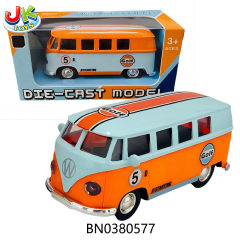 1:36 PULL BACK ALLOY BUS  W/2 OPEN THE DOOR,2 COLOR toys