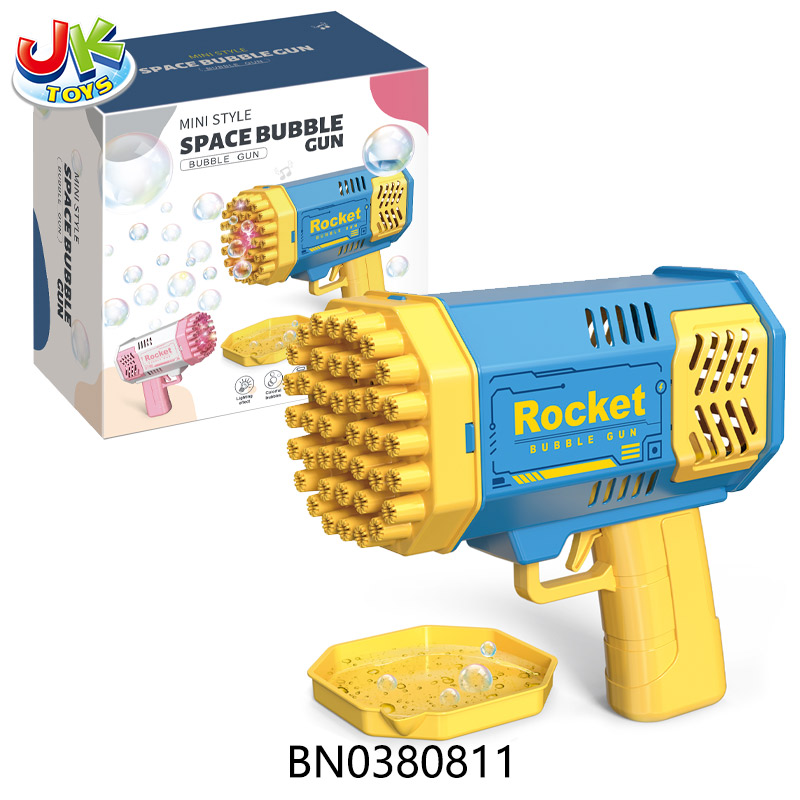 40-HOLE SPACE BUBBLE GUN,BLUE toys