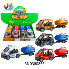 ALLOY Q CAR W/LIGHT,MUSIC(4 PCS/DISPLAY BOX) toys