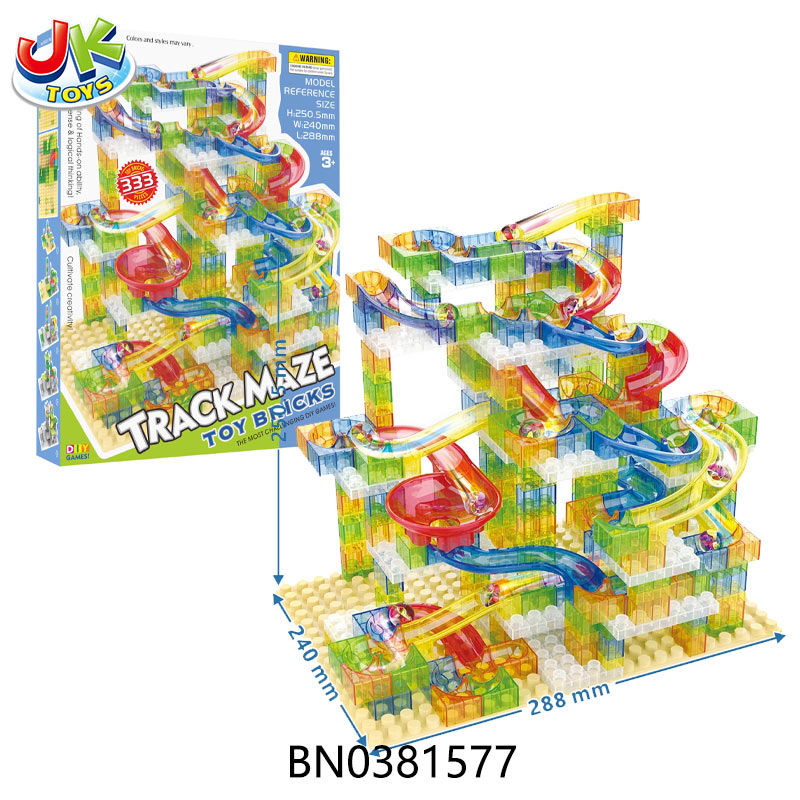 DIY TRACK MAZE BLOCKS SET,333PCS toys