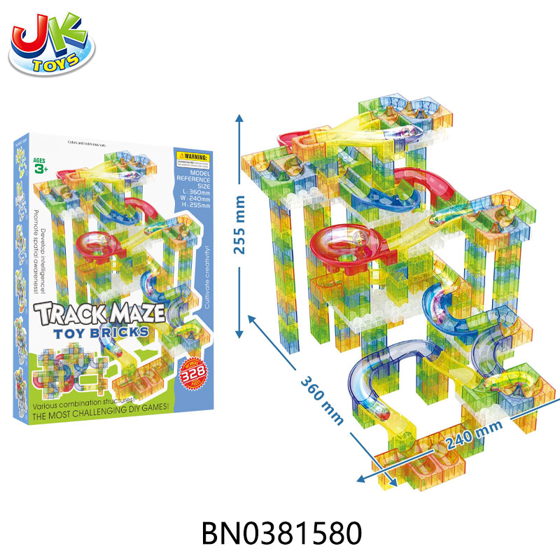 DIY TRACK MAZE BLOCKS SET,328PCS toys