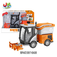 1:16 FRICTION SANITATION TRUCK W/SOUND,LIGHT toys