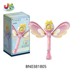 B/O ANGEL BUBBLE STICK (PINK), W/30ML BUBBLE WATER toys