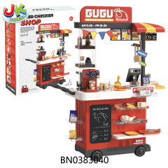 FOOD TRUCK W/LIGHTS,SOUND(82 PCS) toys