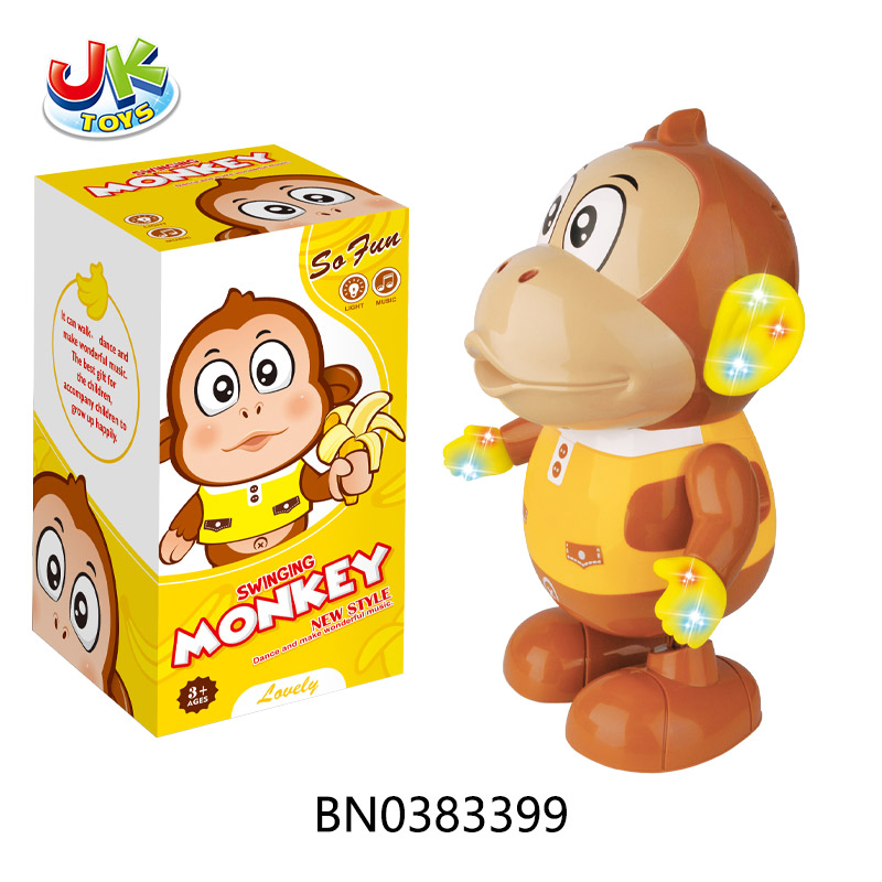 B/O LIGHTS MUSIC WALKING DANCING MONKEY toys