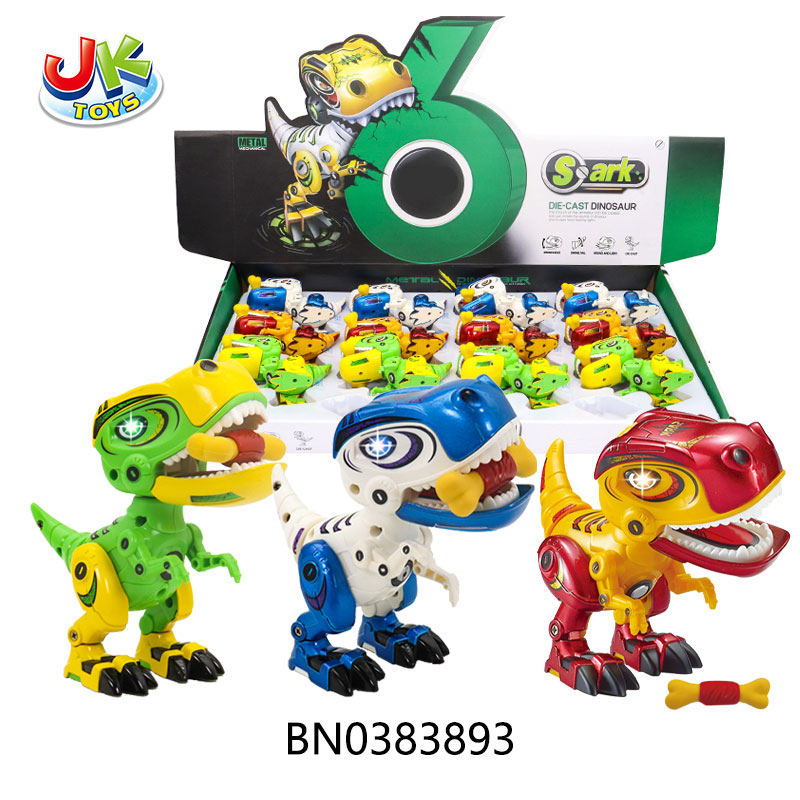 ALLOY DINOSAUR,YELLOW,BLUE,RED 3 COLOR MIXED（12PCS/DISPLAY BOX） toys