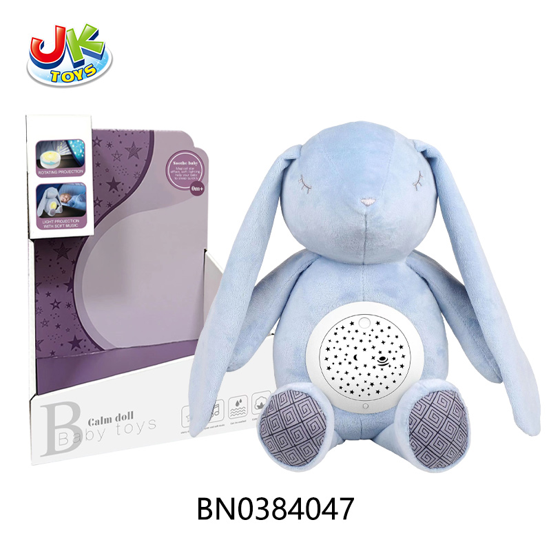 PLUSH SLEEP INSTRUMENT(RABBIT)W/ROTATION,PROJECTION,MUSIC toys