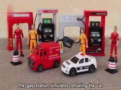 GAS STATIONS+CAR WASHES+CAR SET(RANDOM 1 PERSON+1 CAR) toys