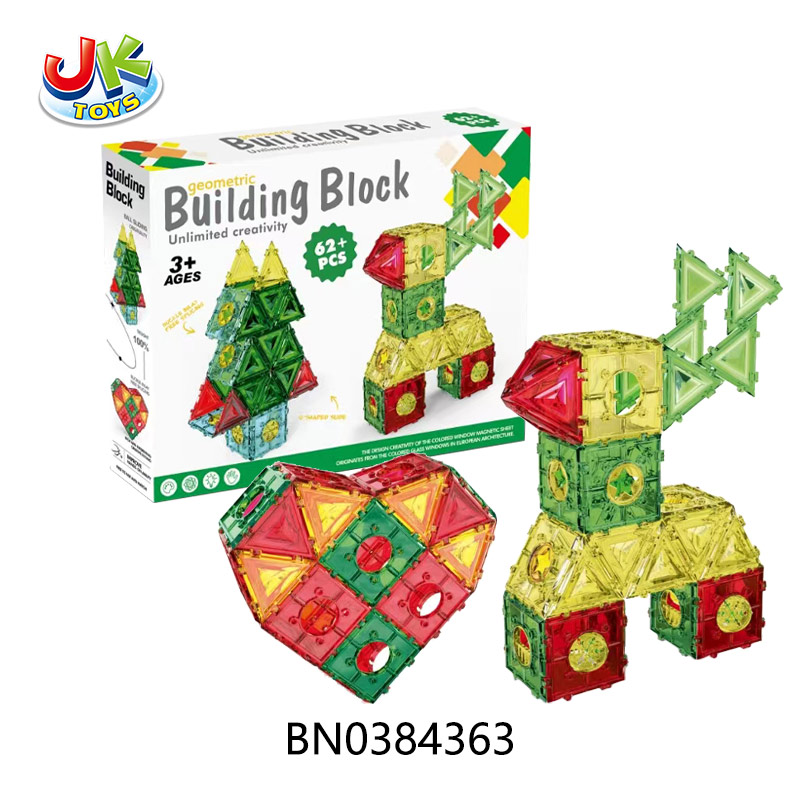 CHRISTMAS BUCKLE ASSEMBLY BUILDING BLOCK 62 PCS toys