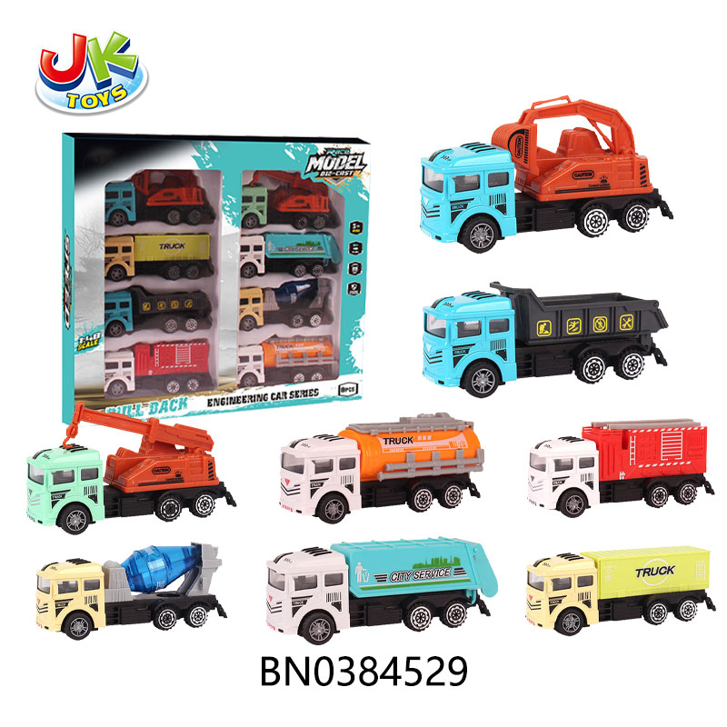 1:48 FRICTION TRUCK  8 PCS toys