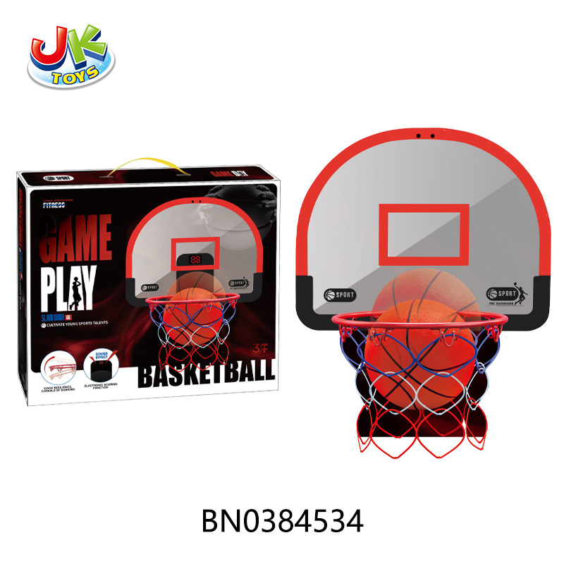 BASKETBALL HOOP SET  W/COLLAPSIBLE   2 COLORS MIXED toys