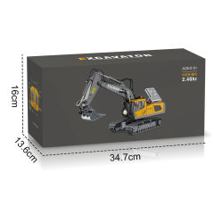 11CH 2.4G R/C ALLOY TRUCK W/LIGHT,SOUND，WHITE toys