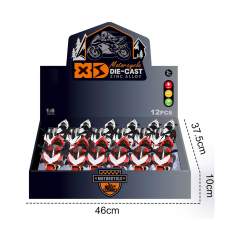 1:8  ALLOY MOTORBIKE W/LIGHT,SOUND（12PCS/DISPLAY BOX） toys
