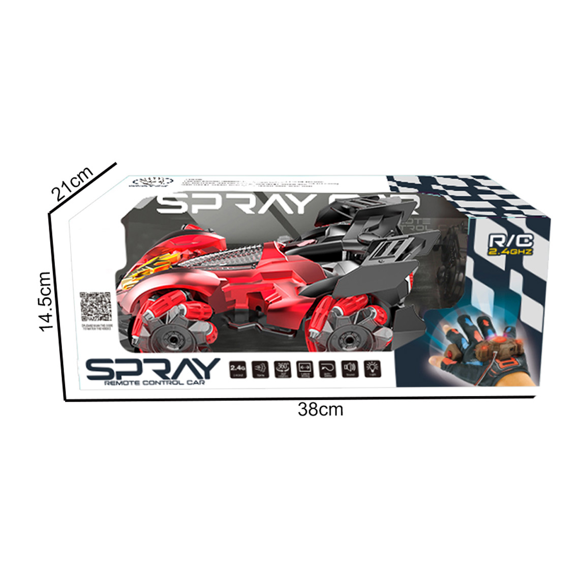 R/C STUNT CAR W/GLOVE REMOTE CONTROL，W/LIGHT,MUSIC,LIGHT toys