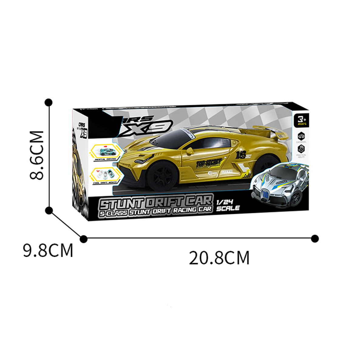 INERTIAL CAR  2 ASST 6 COLORS toys