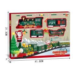 B/O CHRISTMAS RAIL TRAIN W/LIGHT,CHRISTMAS MUSIC,LIGHTS toys