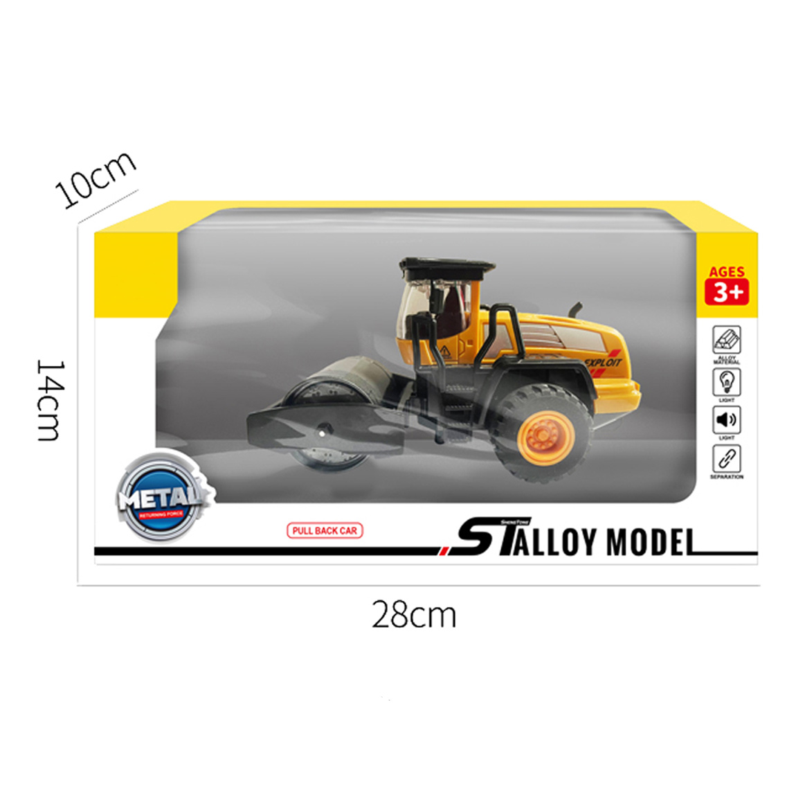 1:50 PULL BACK ALLOY TRUCK W/LIGHT,MUSIC toys