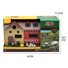 FARM ANIMAL SET,44 PCS(FRICTION TRUCK W/LIGHT,SOUND) toys