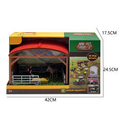 FARM ANIMAL SET,49 PCS(FRICTION TRUCK W/LIGHT,SOUND) toys