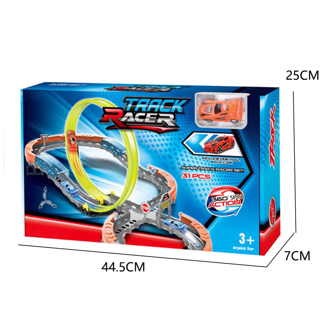 PULL-BACK RAILCAR  W/1 CAR toys