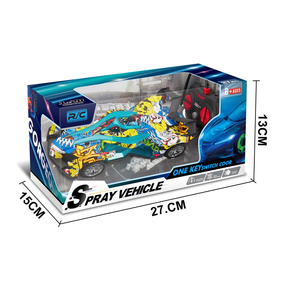 1:20 5CH R/C CAR W/LIGHT,SPRAY（GRAFFITI） toys