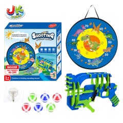 TARGET+DIY SPRING GUN W/6  STICKY BALL,1 PASTE HOOK toys