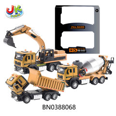 1:24 PULL BACK ALLOY TRUCK W/LIGHT,SOUND 2PCS(3 RANDOM 2 ) toys