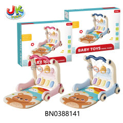 2 IN 1 PEDAL PIANO GYM BABY  WALKER SET toys