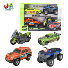 1:20 FRICTION CAR W/LIGHTS,MUSIC 4 MODELS 4PCS toys