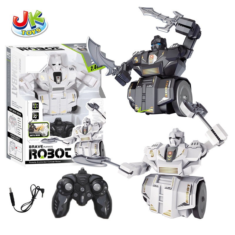 R/C BATTLE ROBOT  BLACK,WHITE 2 COLOR toys