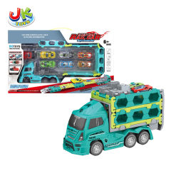 FRICTION EJECTION RAIL CAR+DOUBLE LAUNCHER*1+ALLOY CAR*2+IRON CAR*4+CATAPULE*1 toys