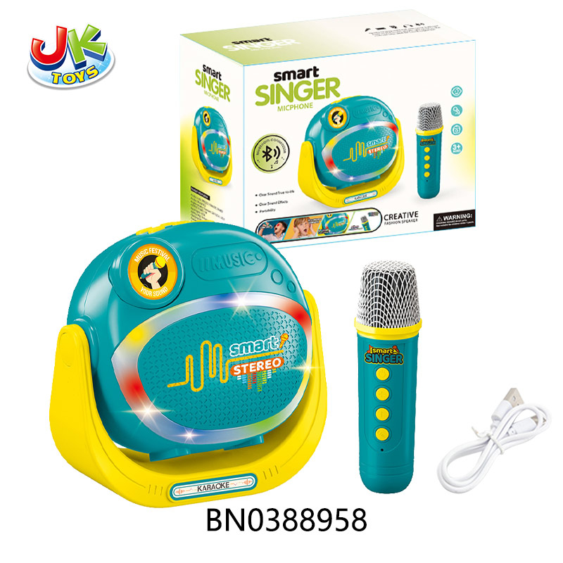 SINGLE MIC MICROPHONE SPEAKER W/LIGHTS,MUSIC,BLUETOOTH  toys