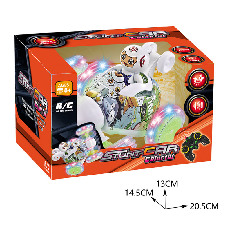 R/C STUNT CAR W/LIGHT,MUSIC(RED) toys