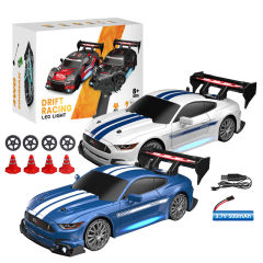2.4GH z 1:24 R/C CAR W/LIGHT  WHITE/BLUE toys