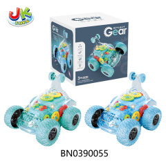 B/O TRANSPARENT GEAR CAR W/LIGHT,MUSIC toys