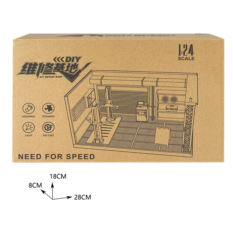 1:24 ALLOY SCENE(REFUELING MACHINE) W/LIGHTS  toys