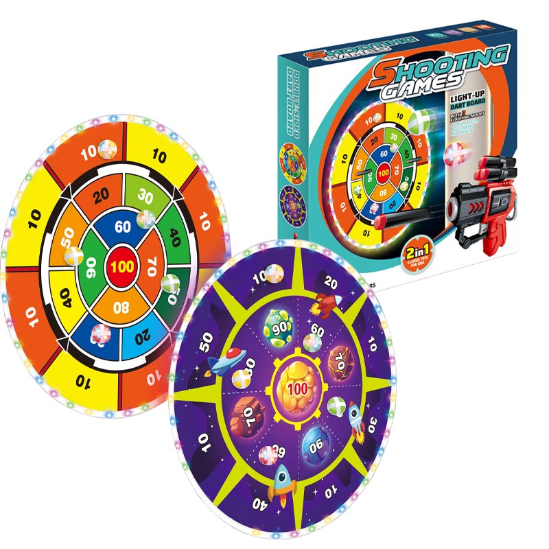 DOUBLE-SIDED SPACE CIRCULAR TARGET  W/LIGHT toys