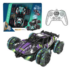 2.4G ALLOY R/C STUNT CAR W/LIGHT,MUSIC,SPRAY(3 COLORS) toys