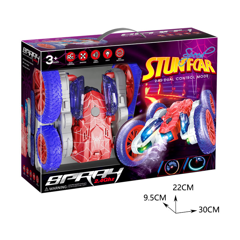 R/C STUNT CAR W/SPRAY toys