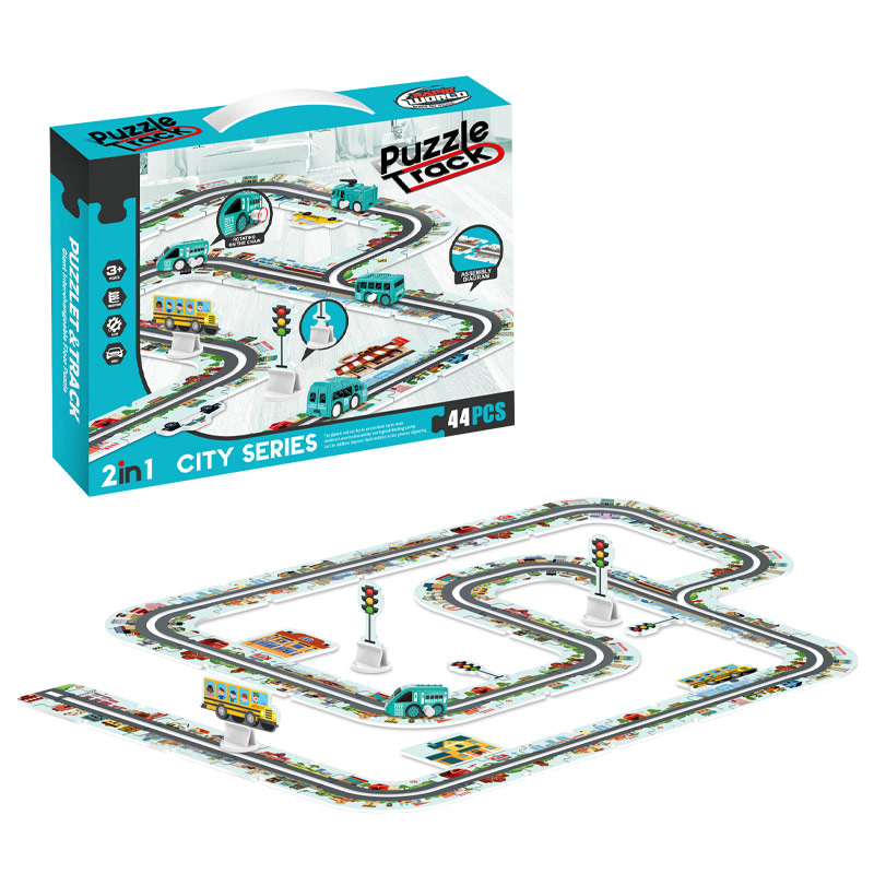 DIY WIND UP PUZZLE TRACK SET toys