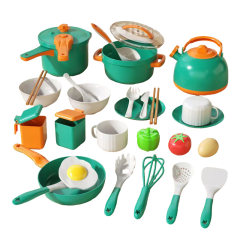 KITCHEN SET 30PCS（GREEN） toys