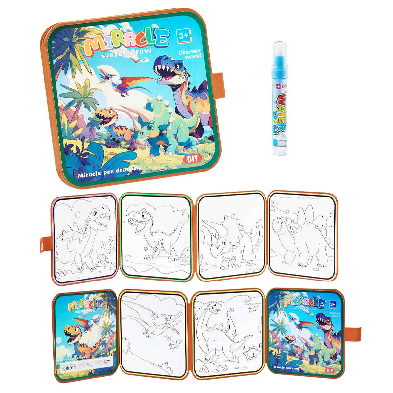 DINOSAUR WORLD FOLDED WATERCOLOR BOOK toys