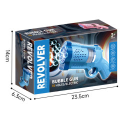 B/O 10 HOLE REVOLVER BUBBLE GUN （BLUE/PINK） toys