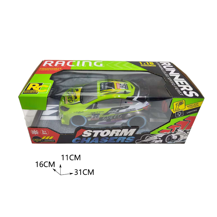 27MHz 1:18 4CH R/C CAR W/LIGHT(2 COLORS) toys