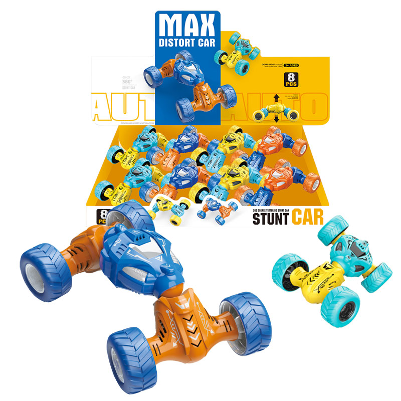 PULL BACK STUNT CAR (4 COLORS,8PCS/DISPLAY BOX) toys